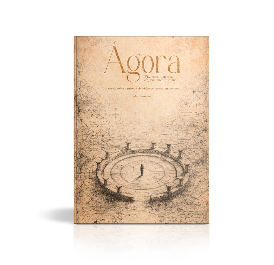 Capa do livro Ágora - Primeiro Clareza, Depois Movimento, de Alex Baronne